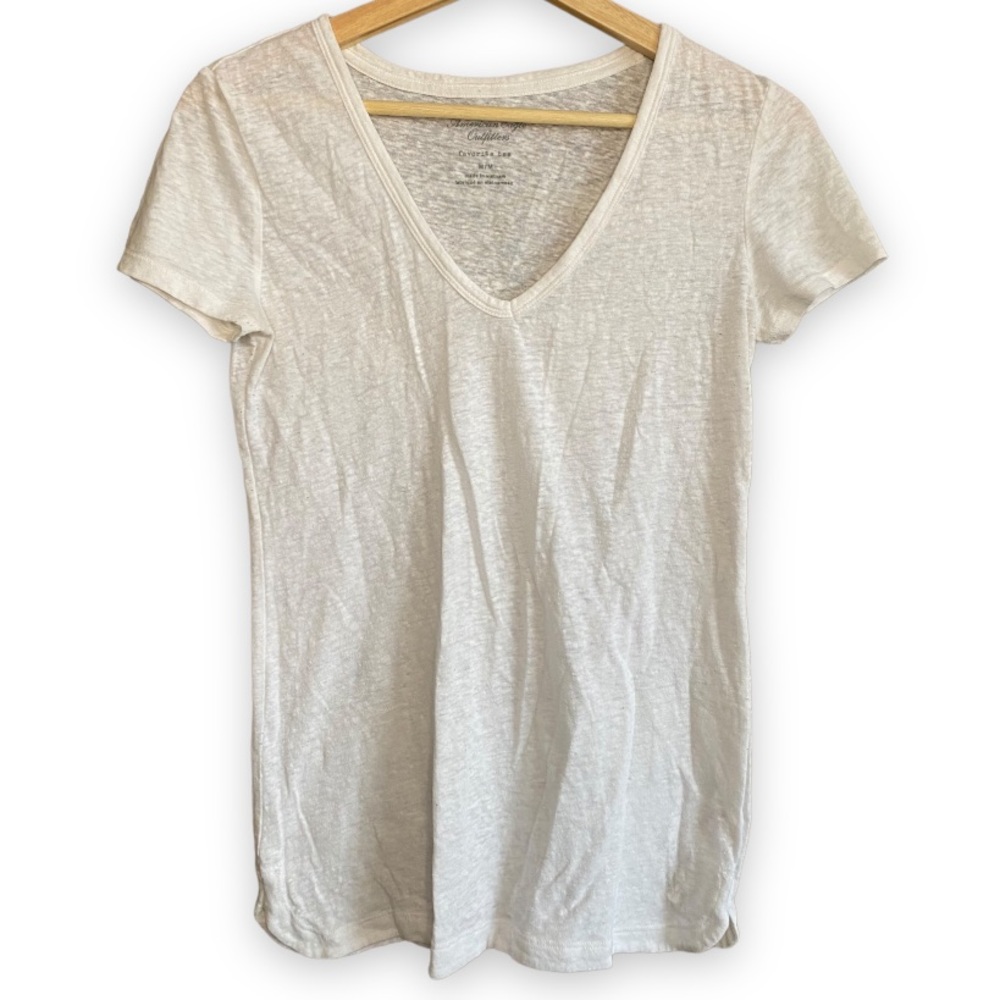 American Eagle Burnout V Neck Favorite Tee Sz M